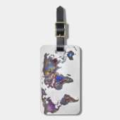 Stars world map bagagelabel (Voorkant verticaal)