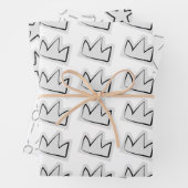 Stars Wrapping Paper Flat Sheet Set of 3 (In situ)