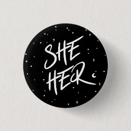 Stars zij/haar woordvoerders ronde button 3,2 cm