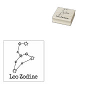 Stars Zodiac Celestial Horoscope Leo Rubberstempel (Gestempeld)