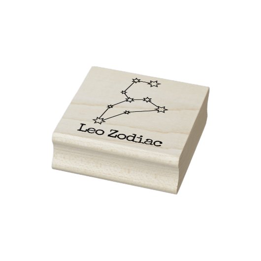 Stars Zodiac Celestial Horoscope Leo Rubberstempel (Stempel)