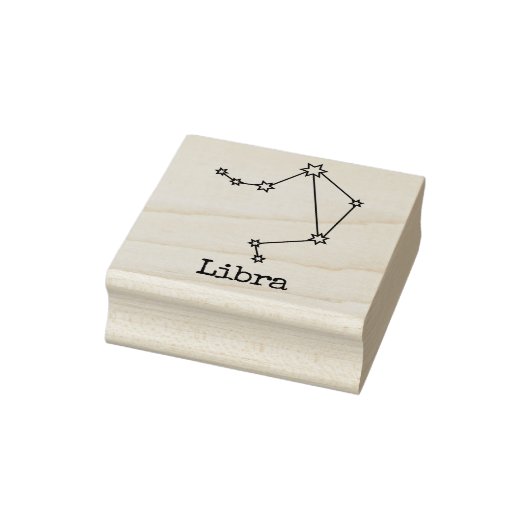 Stars Zodiac Celestial Horoscope Libra Rubberstempel (Stempel)