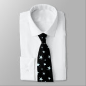 Stars zwart licht blauw 1 stropdas (Gebonden)