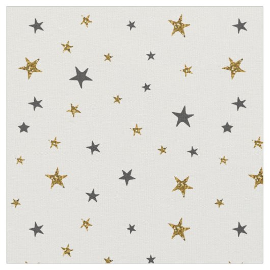 Stars zwart-wit en Gold Stof (Close Up)
