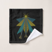 Stars zwarte handdoekset bad handdoek (Wasdoekje)