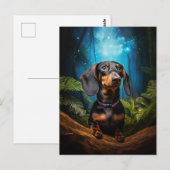 Starscape Dachshund-Briefkaart Briefkaart (Voorkant / Achterkant)