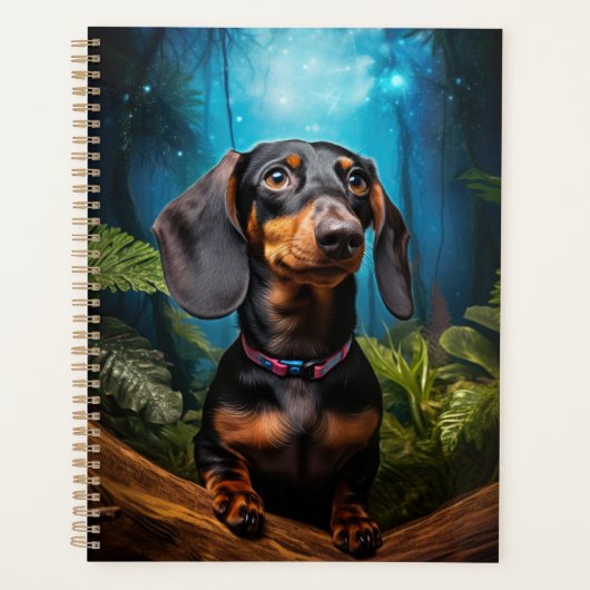 Starscape Dachshund Planner (Voorkant)