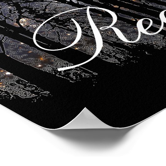 Starscape en bomen: Bereik - Poster (Hoek)