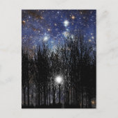 Starscape en Bomen - Briefkaart (Voorkant)