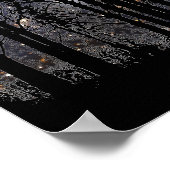 Starscape en Bomen - Poster (Hoek)