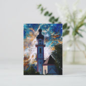 Starscape - Nebula en Tower Briefkaart (Staand voorkant)