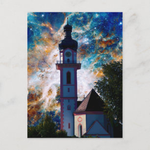 Starscape - Nebula en Tower Briefkaart