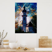 Starscape - Nebula en Tower Poster (Keuken)