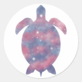 Starscape Sticker van de lichtschildpad (Voorkant)