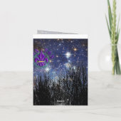 Starscape & Trees - Opmerking Kaart (Achterkant)