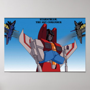 Starscream de Sky Commandant Poster