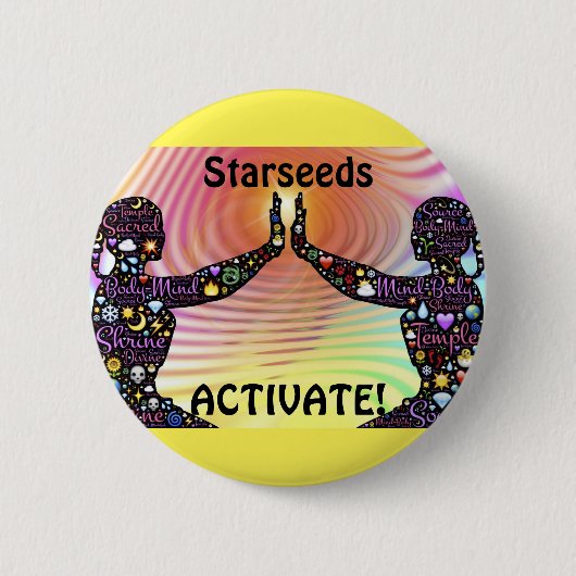 Starseed Activate Ronde Button 5,7 Cm (Voorkant)