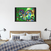 StarSeed Awakening, een zuivering van corruptie... Canvas Afdruk (Insitu (Slaapkamer))