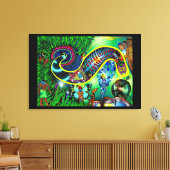 StarSeed Awakening, een zuivering van corruptie... Canvas Afdruk (Insitu (Woonkamer))