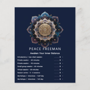 Starseed Geometrie Mandala Ontwerp Flyer