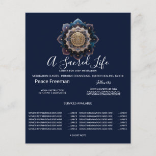 Starseed Geometrie Mandala Ontwerp Flyer