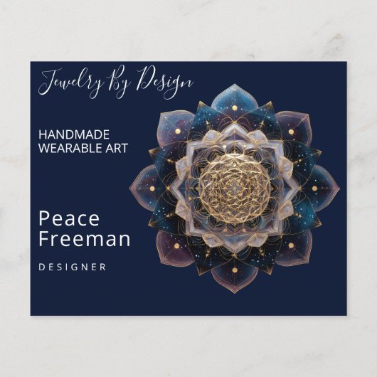 Starseed Geometrie | Mandala Ontwerp Flyer (Achterkant)