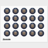 Starseed Geometrie| Mandala Ontwerp Ronde Sticker (Vel)