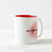 Starseed Red Star Tweekleurige Koffiemok (Voorkant rechts)