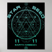 Starseed Sacred Geometry  Poster (Voorkant)