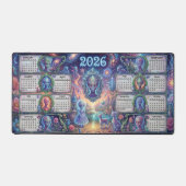 Starseed Sanctuary Psychedelische Alien 2026 Agend Bureaumat (Voorkant)