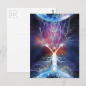 "Starseed" - tussen twee werelden. Briefkaart (Voorkant / Achterkant)