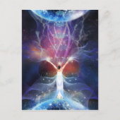 "Starseed" - tussen twee werelden. Briefkaart (Voorkant)