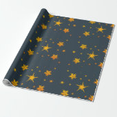 Starshine Nightsky Cadeaupapier (Uitgerold)