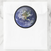 Starship Earth Ronde Sticker (Tas)