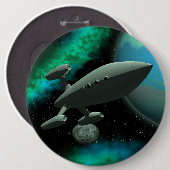 Starship Explorer (Ronde) Ronde Button 6,0 Cm (Voorkant /achterkant)