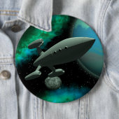 Starship Explorer (Ronde) Ronde Button 6,0 Cm (In situ)