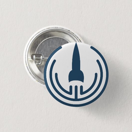 Starship Hero Icon PIN Ronde Button 3,2 Cm (Voorkant /achterkant)