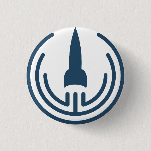 Starship Hero Icon PIN Ronde Button 3,2 Cm (Voorkant)