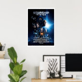 Starship: Stijgend Poster (Thuiskantoor)