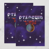 Starship to Mars Magnet Kaart (Voorkant / Achterkant)