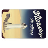Starship to Mars -stijl ruimtevaart. Magneet (Horizontaal)