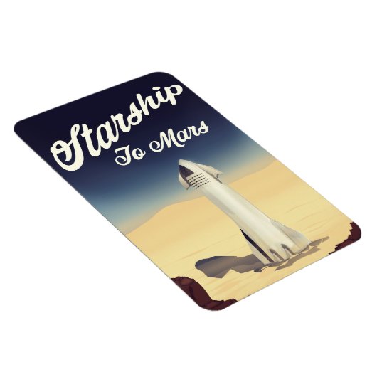 Starship to Mars -stijl ruimtevaart. Magneet (Rechterzijde)