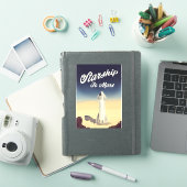 Starship to Mars -stijl ruimtevaart. Sticker (iPad Cover)