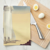 Starship to Mars -stijl ruimtevaart. Theedoek (Quarter Fold)