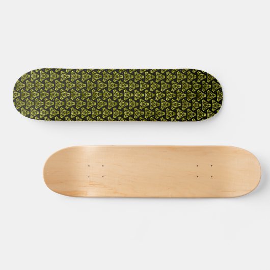 Starship Triangle v1 - zwart en geel Skateboard (Horizontaal)