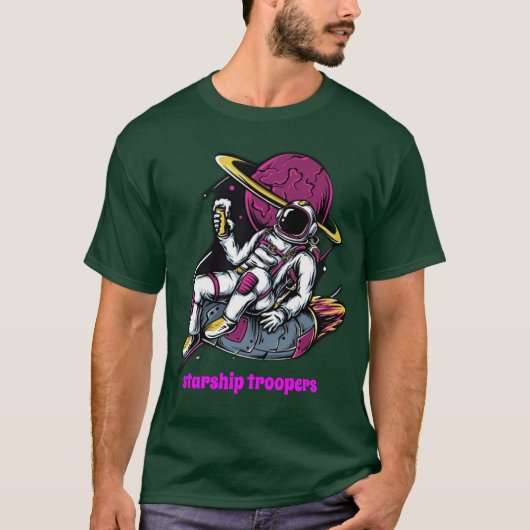 Starship Troopers Basic Donker T-shirt (Voorkant)