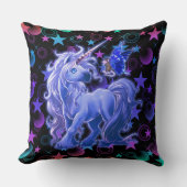 Stars'n Stuff Blue Unicorn Kussen (Voorkant)