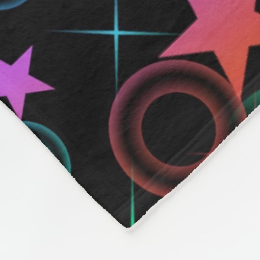 Stars'n Stuff Pattern Fleece Deken (Hoek)