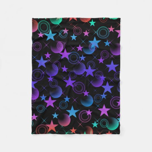 Stars'n Stuff Pattern Fleece Deken (Voorkant)