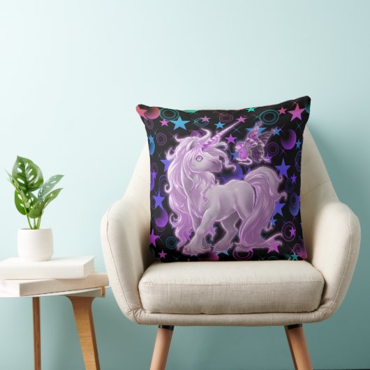 Stars'n Stuff Pink Unicorn Kussen (Stoel)